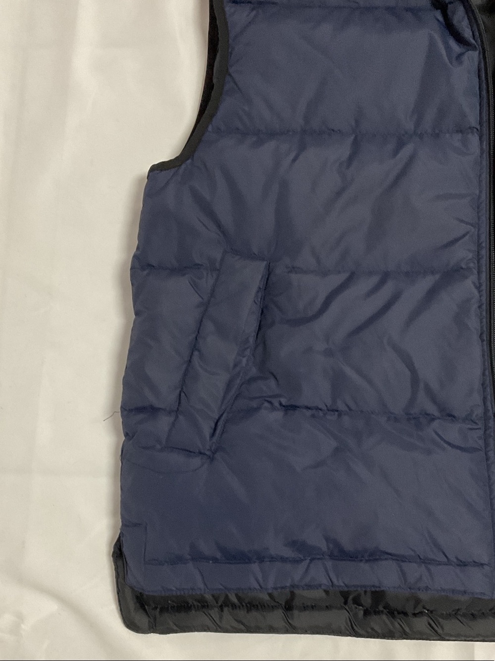 Timberland Navy Quilted Puffer Vest with Stand Collar - Picture 4 of 13